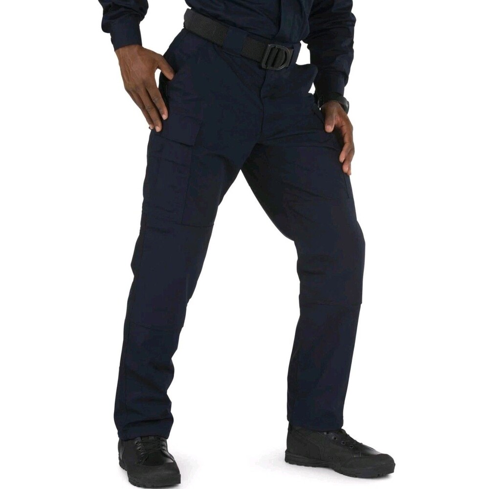 5.11 Tactical Ripstop 74280 TDU Cargo Pants Men's Size Large Short Black Police